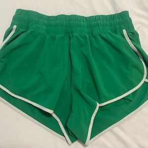 American Eagle Aerie Offline Women's Green Athletic Low Rise Shorts